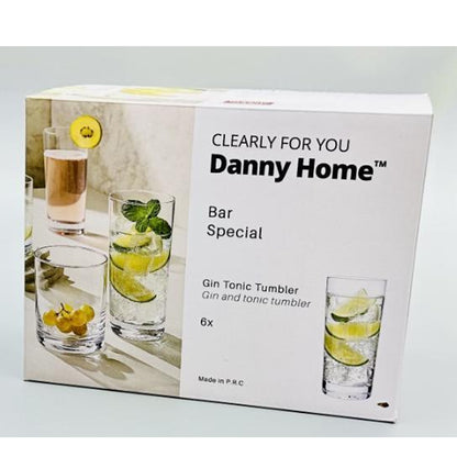 Danny Home 6-Pieces Tall Cocktail Glasses 460ml