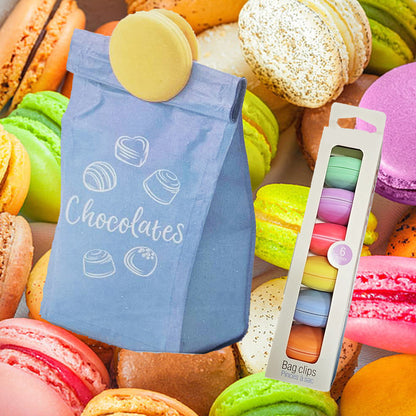 6-Pieces Macaron Bag Clips