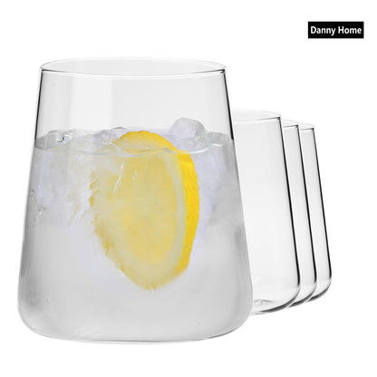 Danny Home 4-Pcs Short Tumbler Glasses 430-ml