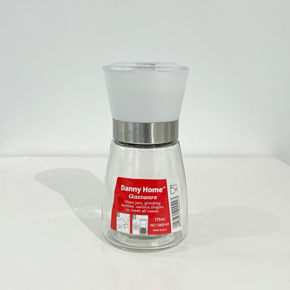 Danny Home Pepper Mill Seasoning Bottle 13-cm White