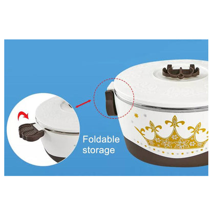 Set of 4 Round Thermal Insulating Pots for Food Storage