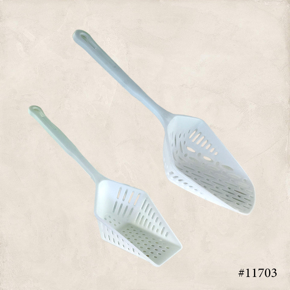 Food Scoop Colander Strainer Slotted Spoon with Handle