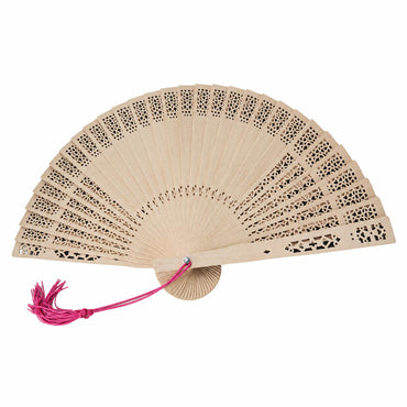 Point-Virgule Wooden Folding Hand Fan