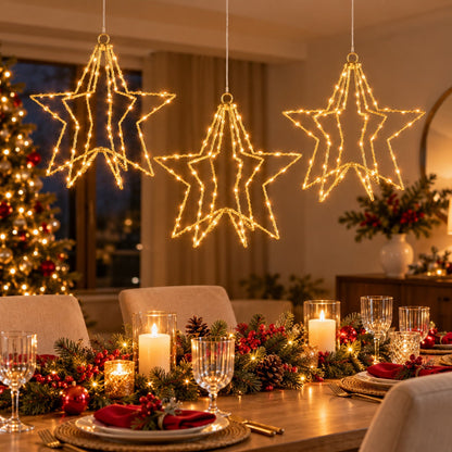 Luca Lighting 3D Star LED Christmas Decoration – 60 Warm White