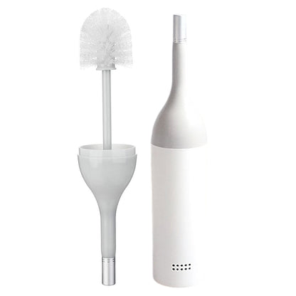 Creative Wine Bottle Shape Toilet Cleaning Brush With Base