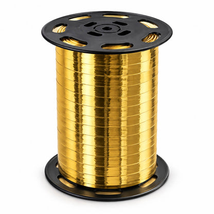 Noël Metallic Curling Ribbon – 250 m – Gold & Silver