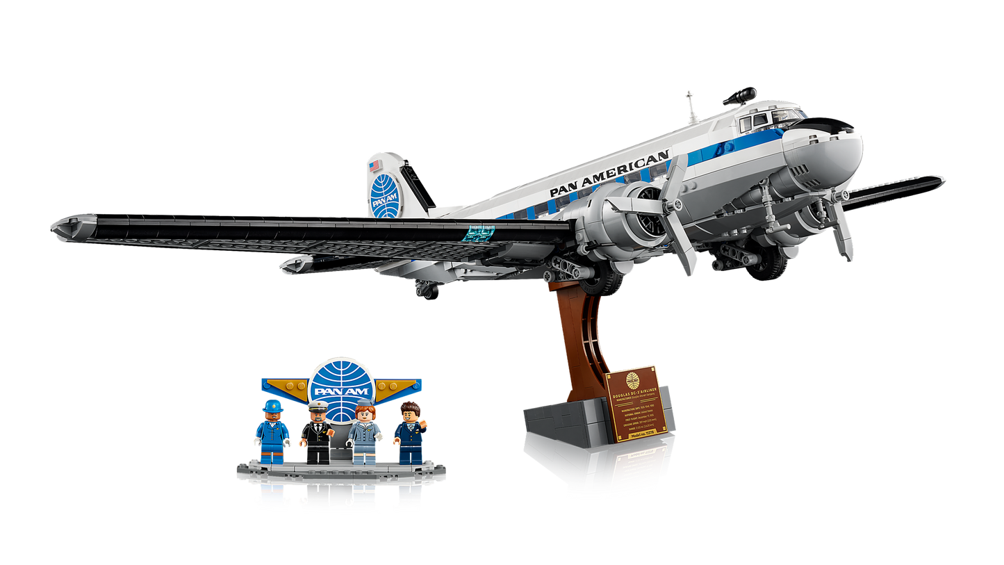 LEGO Icons Douglas™ DC-3™ PAN AM® Airliner Display Model 11378