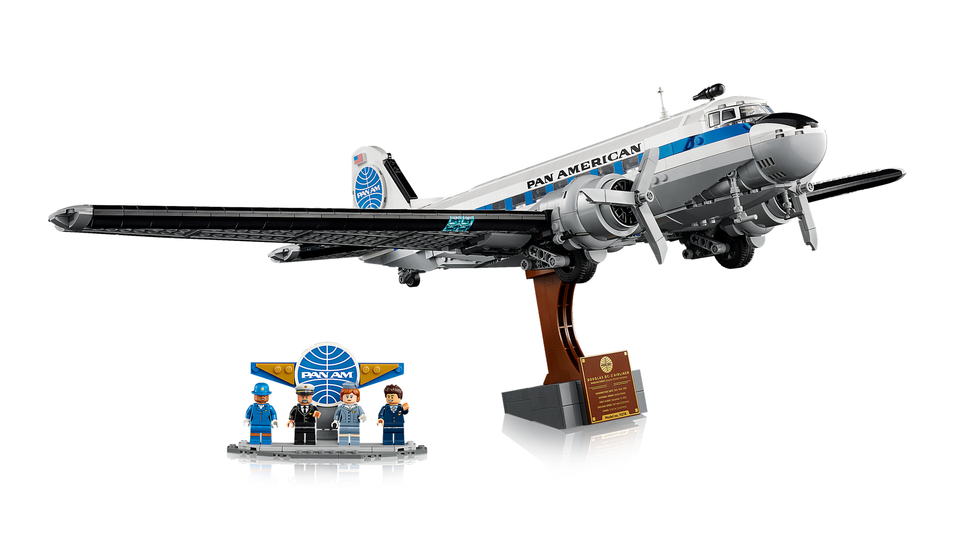 LEGO Icons Douglas™ DC-3™ PAN AM® Airliner Display Model 11378