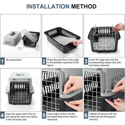 48cm Portable Hard-Sided Pet Carrier