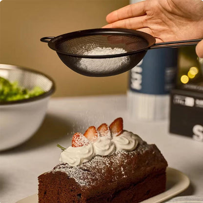 Premium Stainless Steel Strainer Black