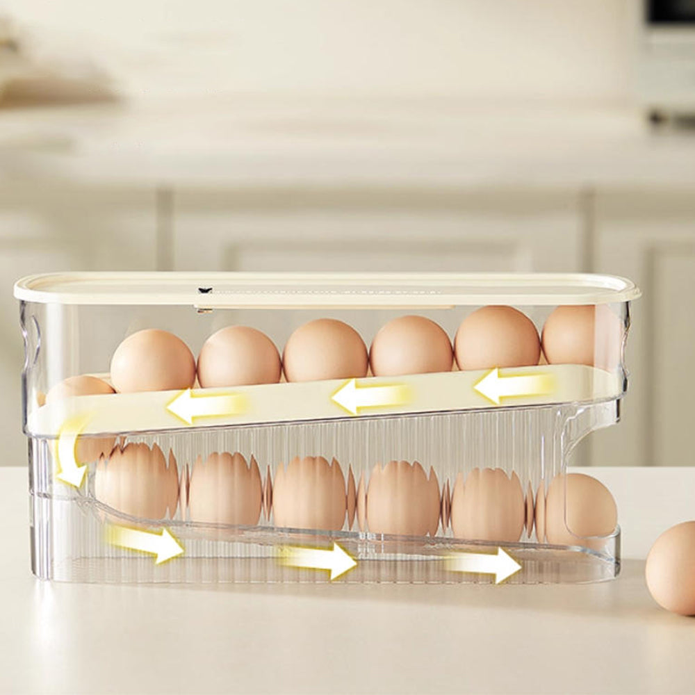 Automatic Rolling Egg Storage Dispenser ( Single  Row )