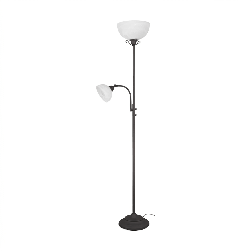 Black Steel Floor Lamp by Reality (displayed item)