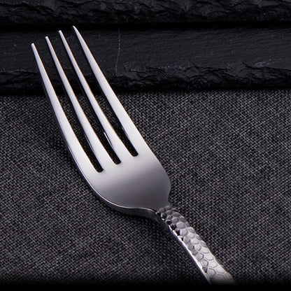 Danny Home 6-Pieces Dinner Stainless Steel Forks Silverware Flatware