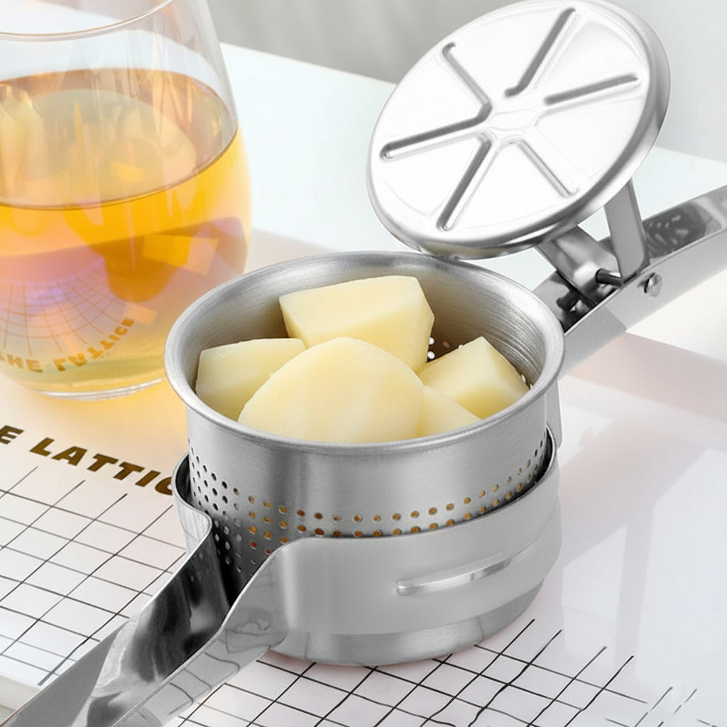 Heavy-duty Stainless Steel Potato Ricer