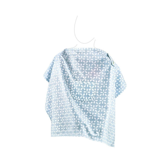 Babyjem Nursing Apron with Pocket (Blue)