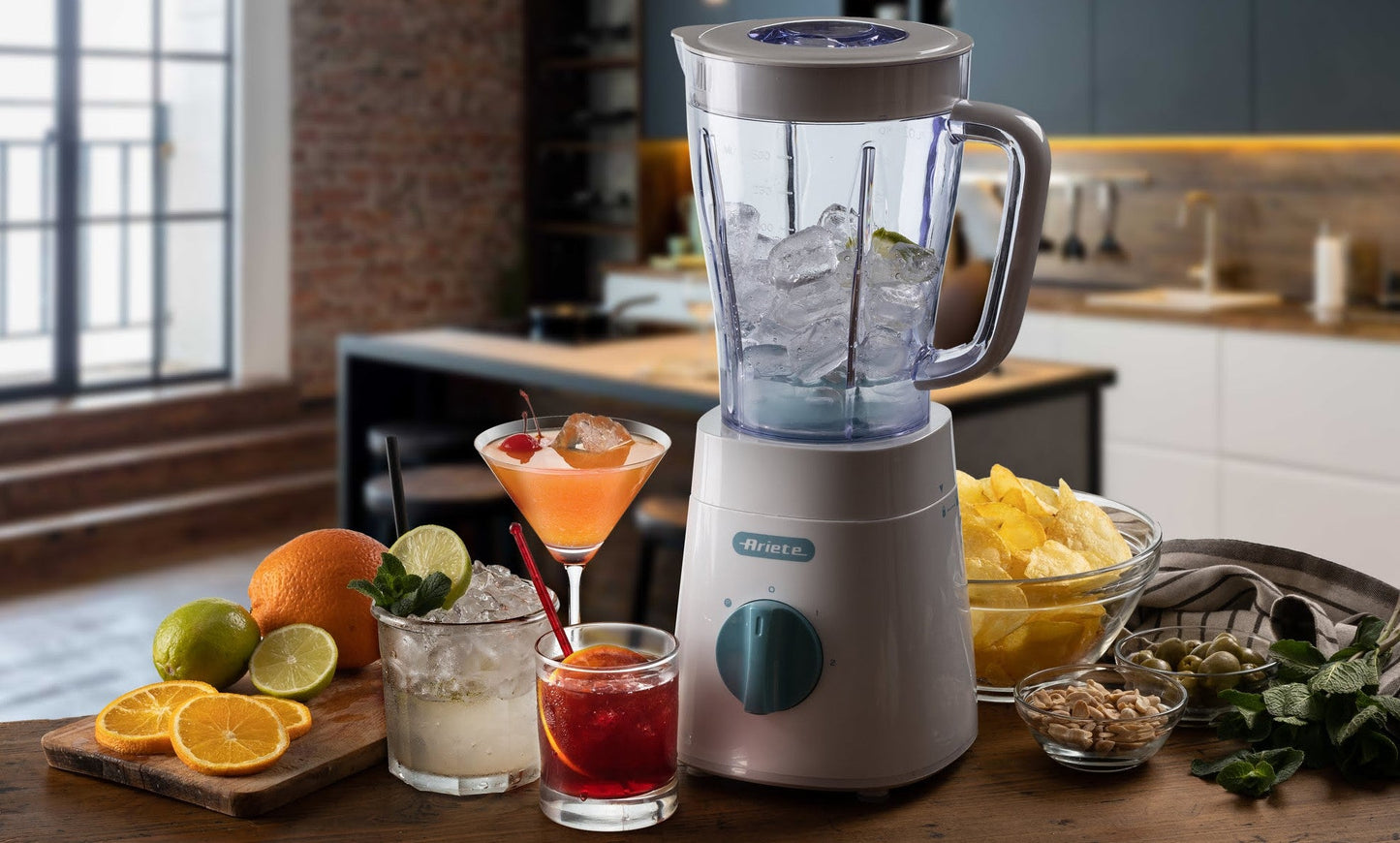 Ice Crusher Blender With Stainless Steel Blades