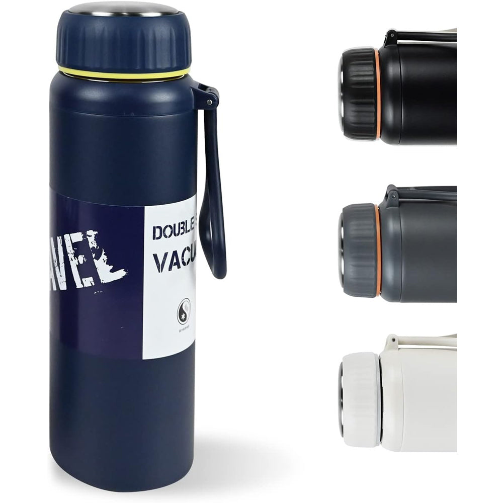 1000-ml Thermos Bottles Stainless Steel Leak-Proof Bottle for Hot and Cold Drinks