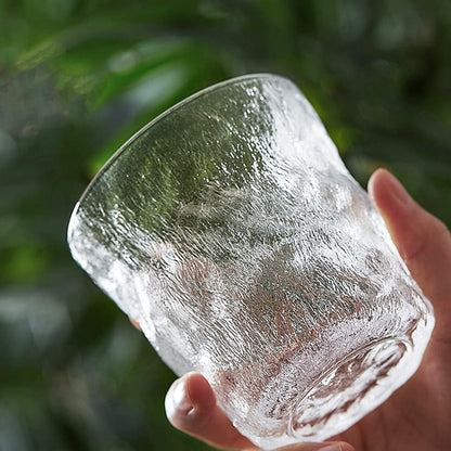 DELI 6-Pieces Frosting Texture Glass cup ( White )