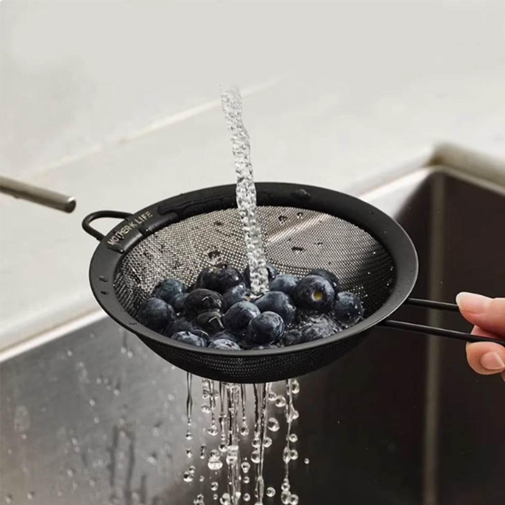 Premium Stainless Steel Strainer Black