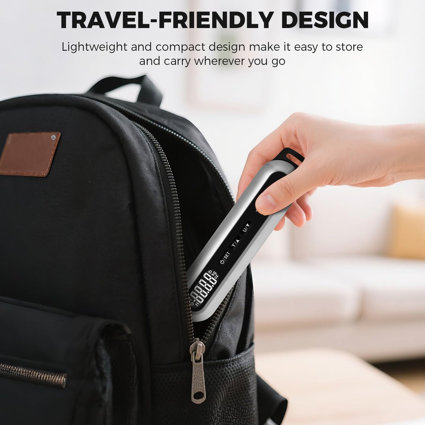 Constant, Luggage Scale, 50KG Luggage Weight Scale Digital Suitcase Scale with Hook