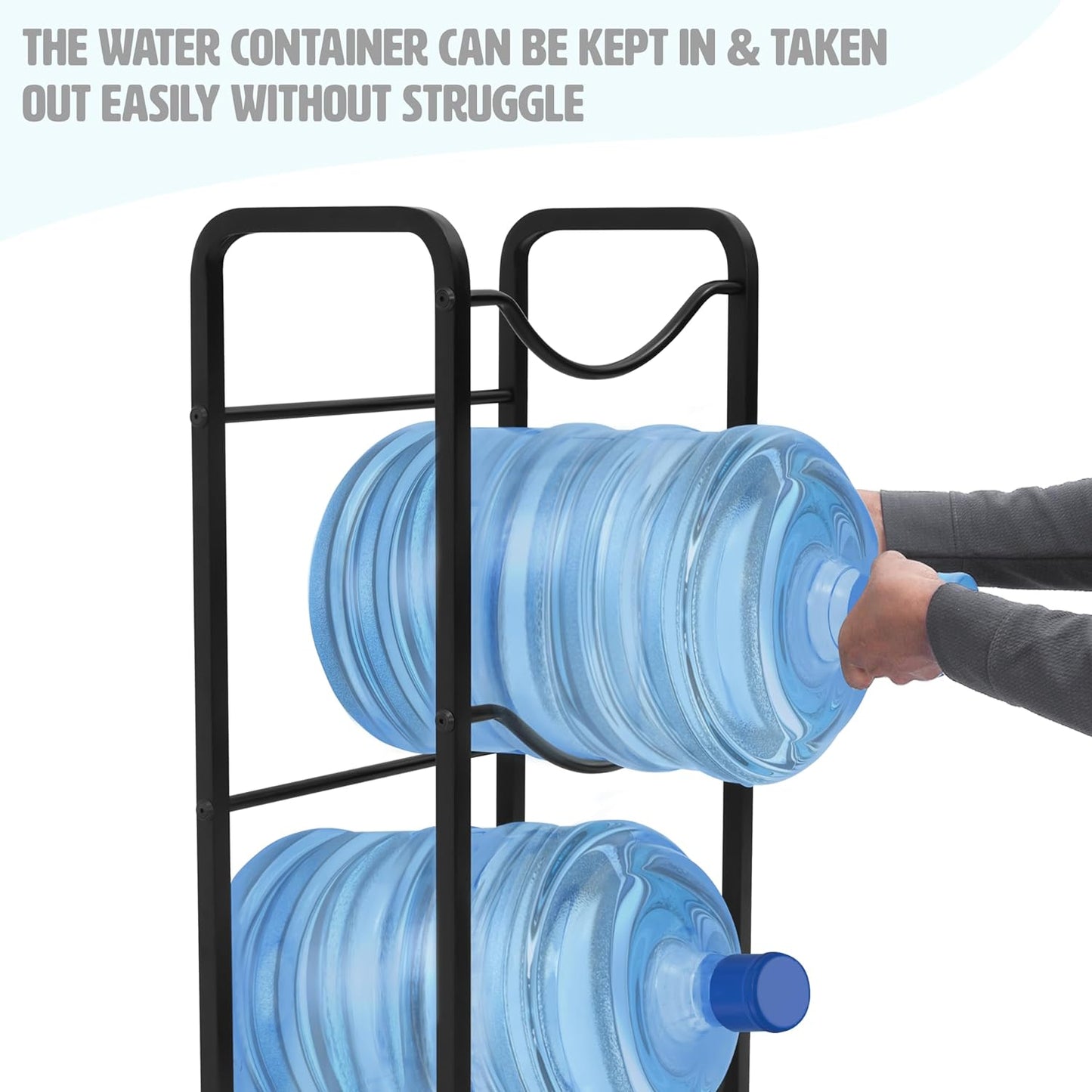 Water Can Stand – Heavy-Duty Metal Rack Organizer