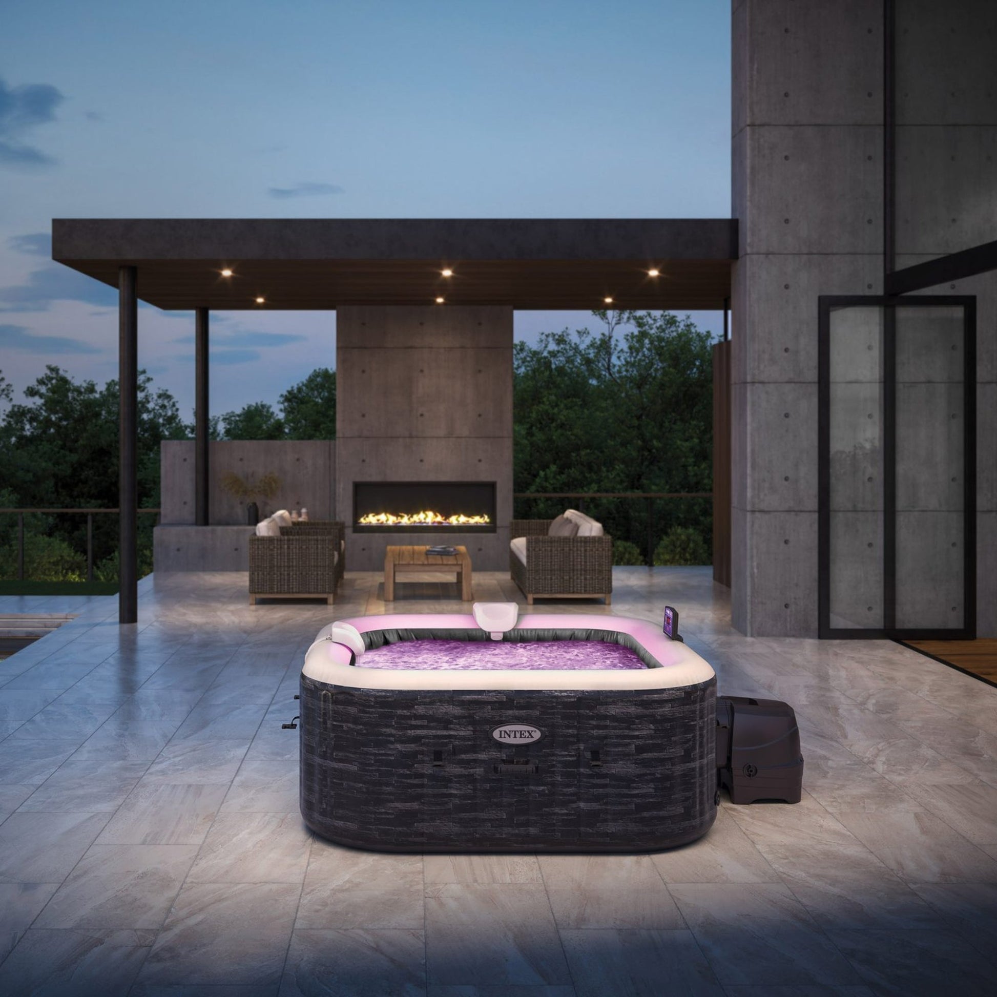 Intex PureSpa Bubble Greystone Small