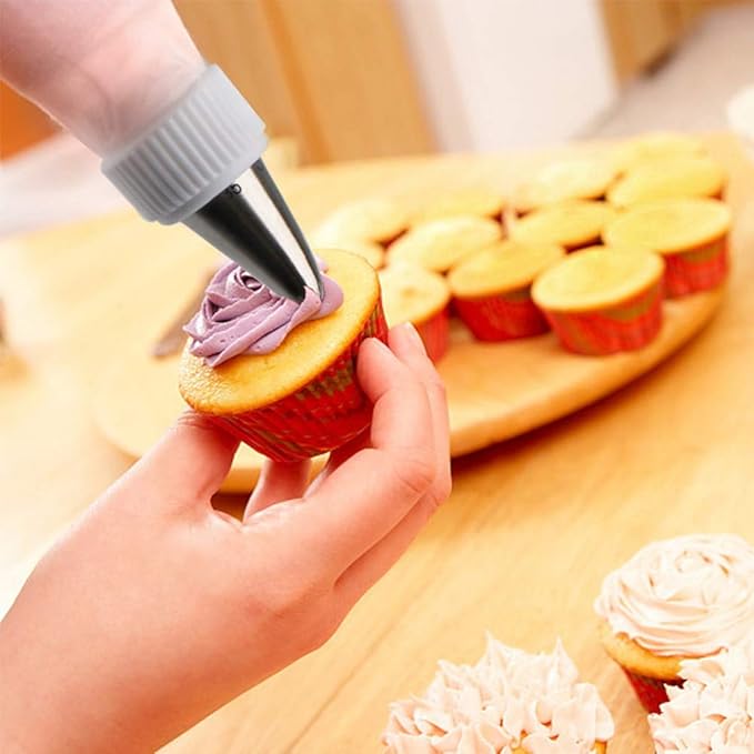 Cake Decorating Tools 5-PC Set Silicone Kitchen Accessories Icing Piping Cream Pastry Bag