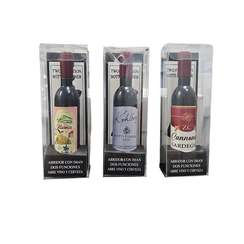Magnetic Bottle Opener Stick to Refrigerator for Wine and Beer Bottles ( Random Design )