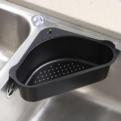 Stainless Steel Triangular Sink Strainer Basket Black
