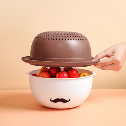 Kitchen vegetable washing pots 2 In 1