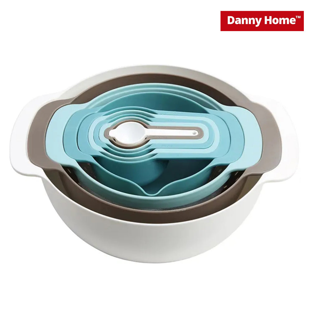 Danny Home 10-Pieces Nesting Measuring & Mixing Bowls