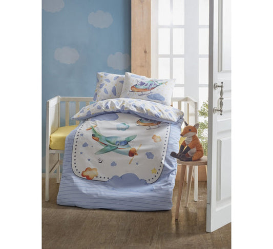 Baby Duvet Cover Set Airplane