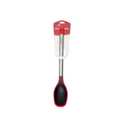 Silicone solid spoon / SS handle By Betty Crocker