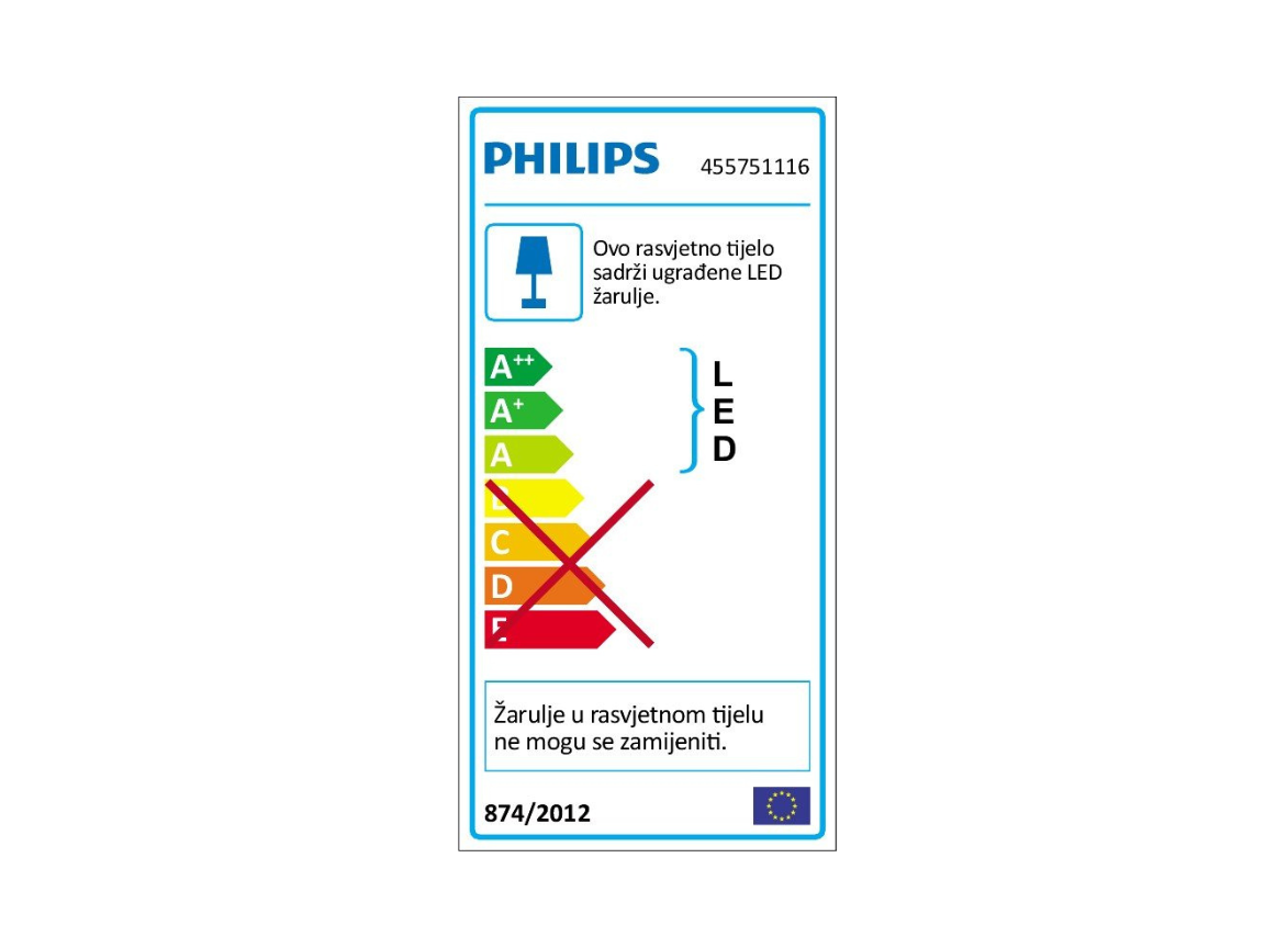 Philips InStyle Warm White LED Wall Lamp