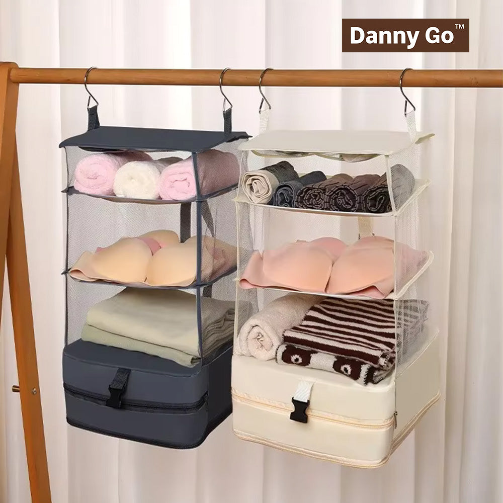 Danny Go Portable Hanging Travel Shelves Organizer