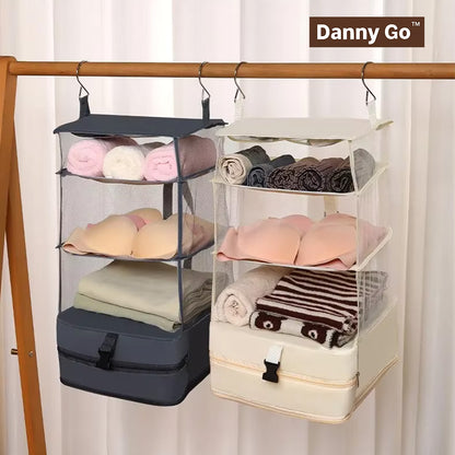 Danny Go Portable Hanging Travel Shelves Organizer