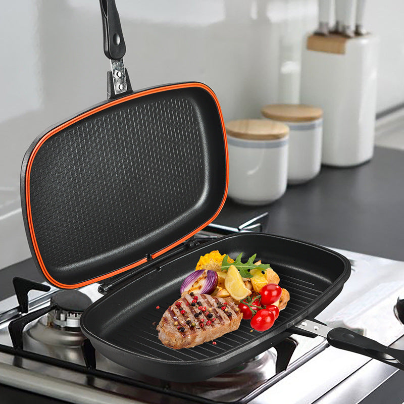 32cm Dessini Non-Stick Double-Sided Grill Pan – Black