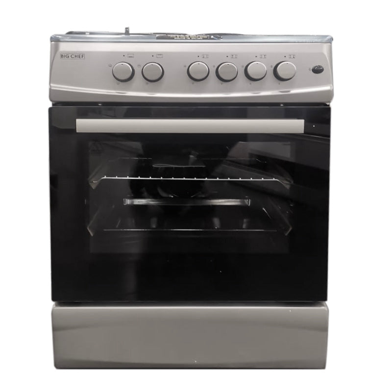 Big Chef Gas Cooker 60X60 CM Silver Color