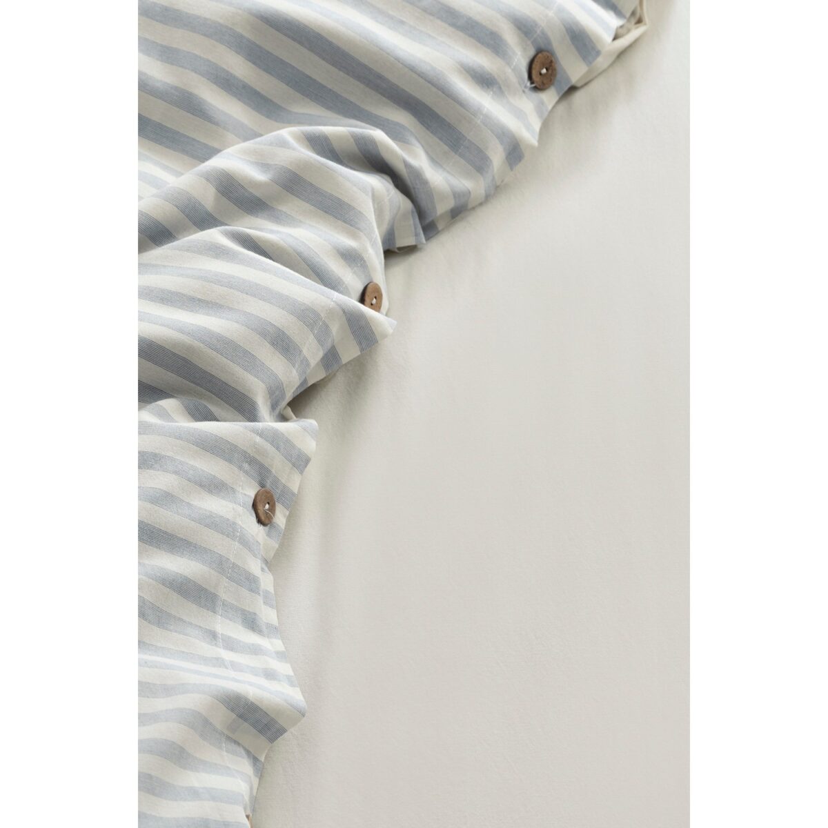 Yarn Dye Double Duvet Cover Set Boho Blue