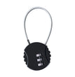 3-Digit Number Lock Combination With Zinc Alloy Steel Cable