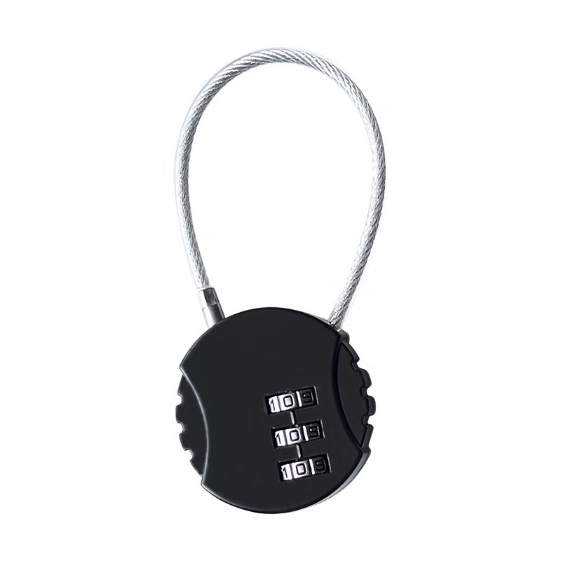 3-Digit Number Lock Combination With Zinc Alloy Steel Cable