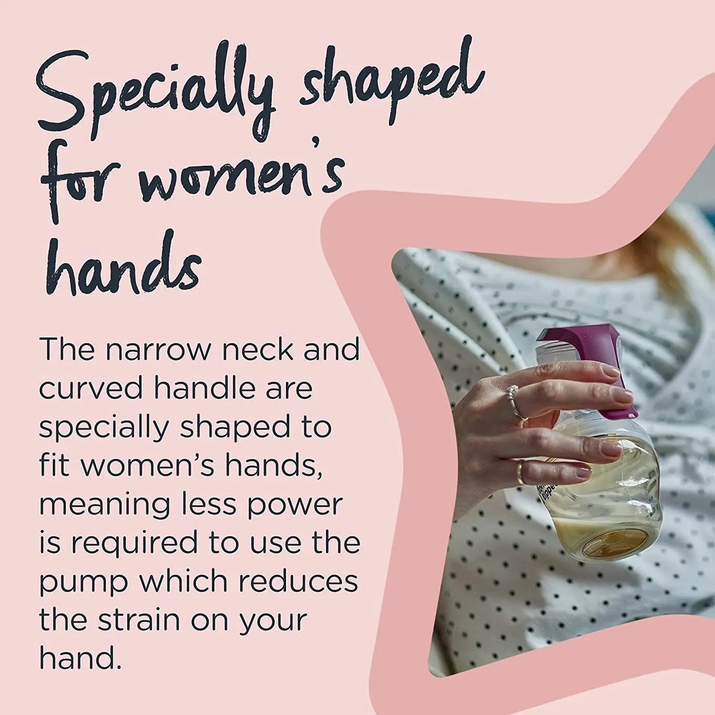 Tommee Tippee Made for Me Single Manual Breast Pump Cushioned Silicone Cup
