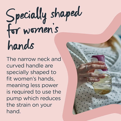 Tommee Tippee Made for Me Single Manual Breast Pump Cushioned Silicone Cup