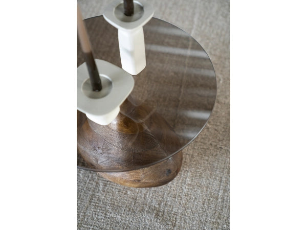 Bond Brown Modern Classic Side Table by By-Boo