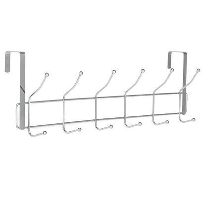 Stainless Steel Over the Door Hanger 6-Hooks 47cm