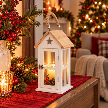 Migros Alpine Lodge Wooden Christmas Lantern
