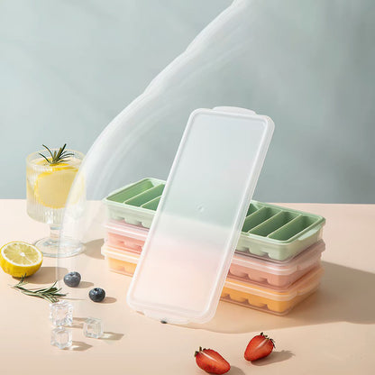 Ice Stick Tray 9 Grid With Clear Lid #3002-9 ( Random Color )