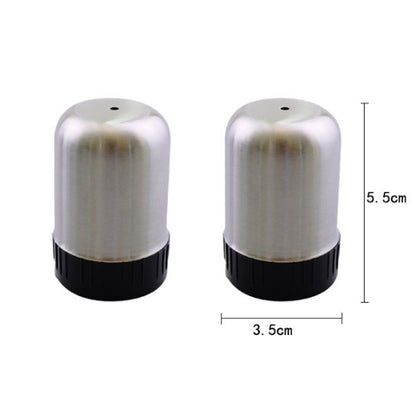 Mini salt shakers made of stainless steel