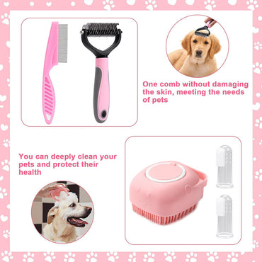 8-Piece Dog & Cat Grooming Brush Kit – Complete Pet Care Set