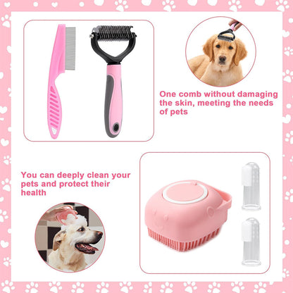 8-Piece Dog & Cat Grooming Brush Kit – Complete Pet Care Set